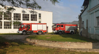 Pożar w jednym zakładów produkcyjnych w Wołczynie